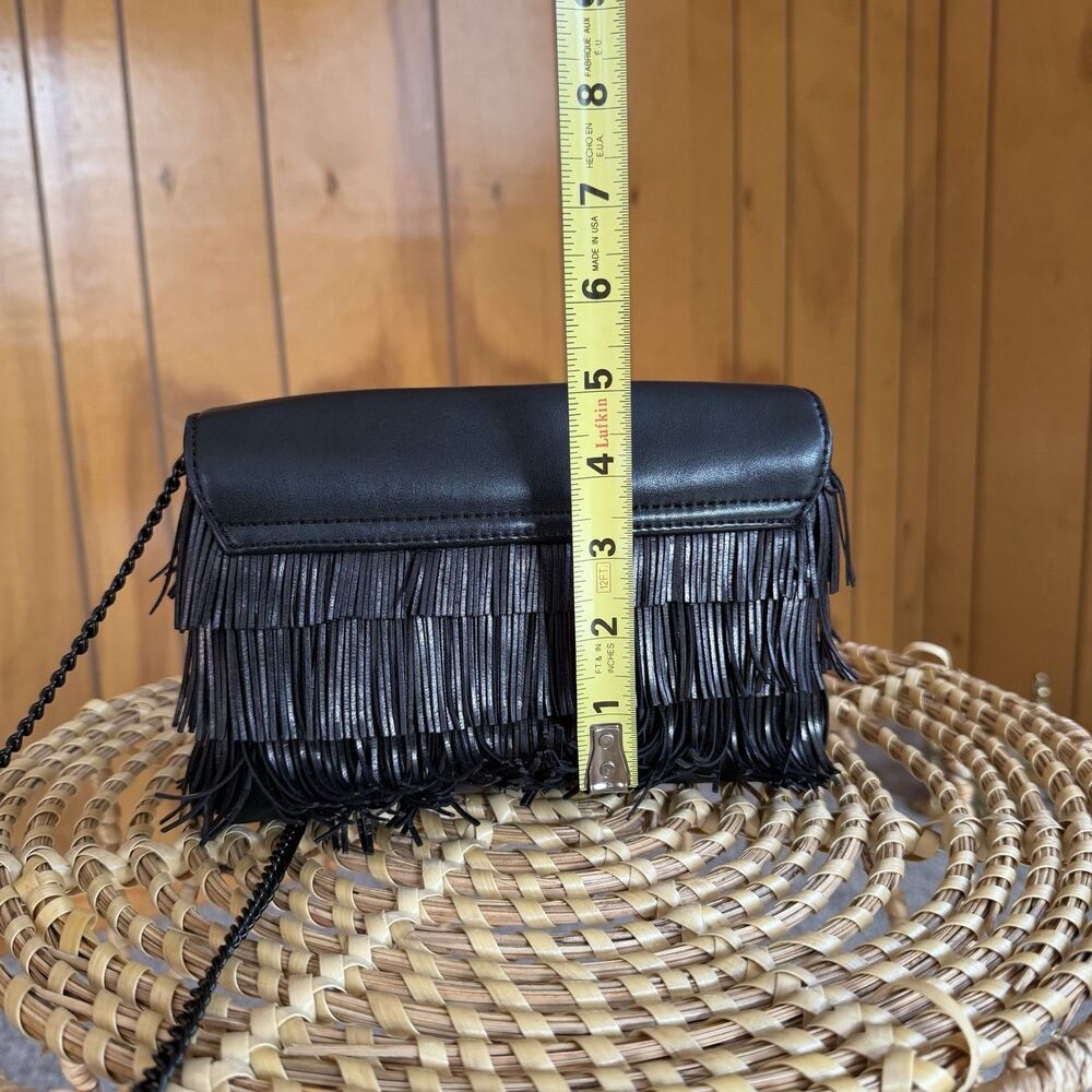 Loeffler Randall Black Fringe Crossbody Bag - Picture 14 of 15